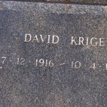 KRIGE David 1916-1977