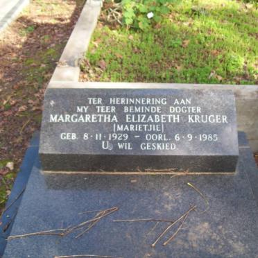 KRUGER Margaretha Elizabeth 1929-1985