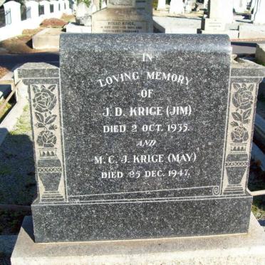 KRIGE J.D. -1935 &amp; M.C.J. -1947