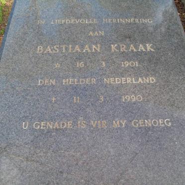 KRAAK Bastiaan 1901-1990