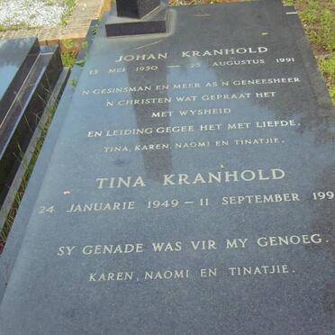 KRANHOLD Johan 1950-1991 &amp; Tina 1949-1993