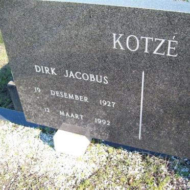 KOTZE Dirk Jacobus 1927-1992