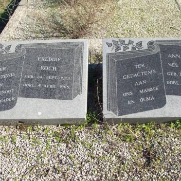 KOCH Freddie 1923-1965 &amp; Anna LOMBARD 1928-1971