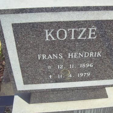 KOTZE Frans Hendrik 1896-1979
