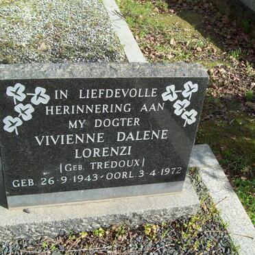 LORENZI Vivienne Dalene geb TREDOUX 1943-1972
