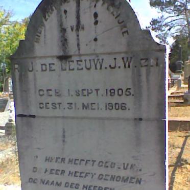LEEUW R.J. de 1905-1906