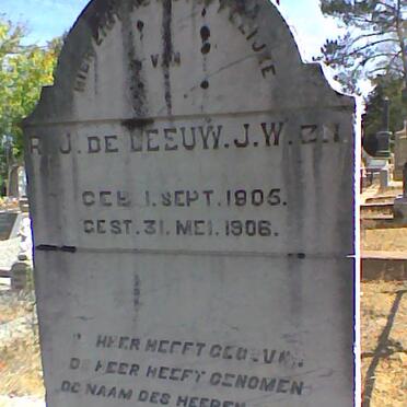 LEEUW R.J. de 1905-1906