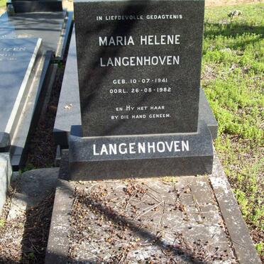 LANGENHOVEN Maria Helene 1941-1982