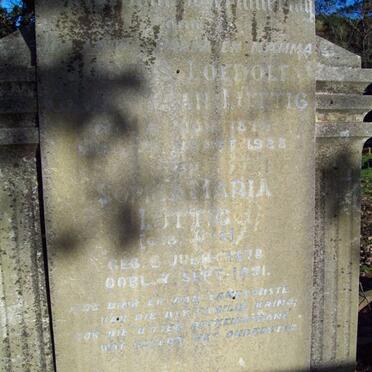 LUTTIG Justus Loedolf Christiaan 1875-1928 &amp; Sophia Maria UYS 1878-1931