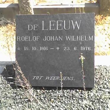 LEEUW Roelof Johan Wilhelm 1916-1976