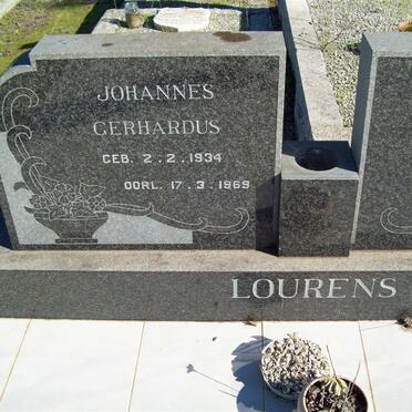 LOURENS Johannes Gerhardus 1934-1969