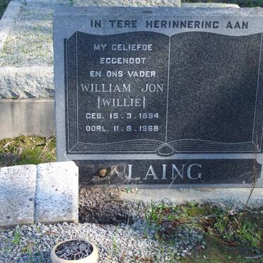 LAING William Jon 1894-1968