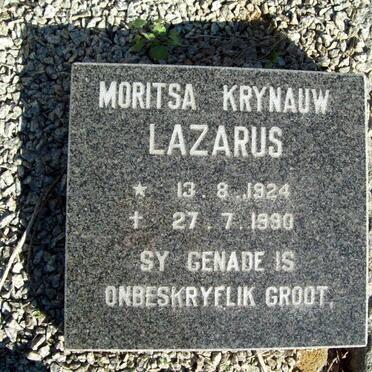 LAZARUS Moritsa Krynauw 1924-1990