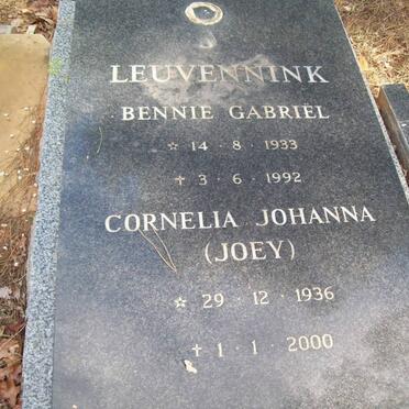 LEUVENINK Bennie Gabriël 1933-1992 &amp; Cornelia Johanna 1936-2000