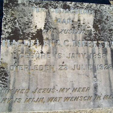 LIEBETRAU Magdelena C. 1858-1928