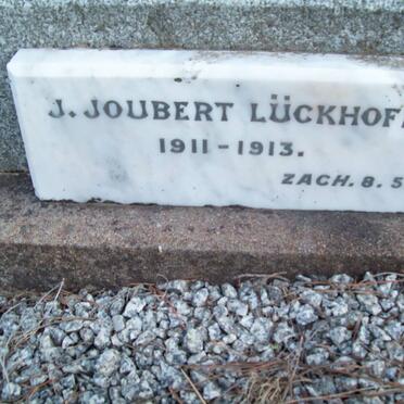 LUCKHOFF J. Joubert 1911-1913