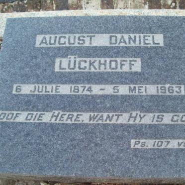 LUCKHOFF August Daniel 1874-1963