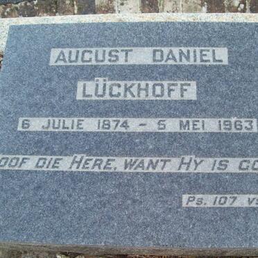 LUCKHOFF August Daniel 1874-1963