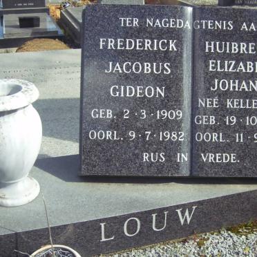 LOUW Frederick Jacobus Gideon 1909-1982 &amp; Huibrecht Elizabeth Johanna KELLERMAN 1908-1991