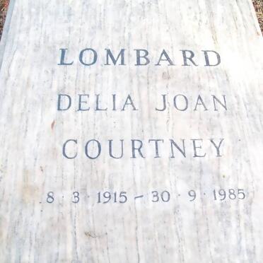 LOMBARD Delia Joan Courtney 1915-1985