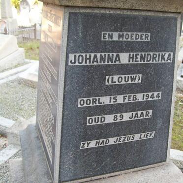 MULLER C.F.J. 1846-1915 &amp; Johanna Hendrika LOUW -1944