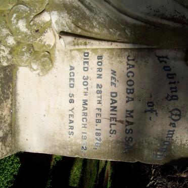 MASSA Jacoba nee DANIELS 1876-1932
