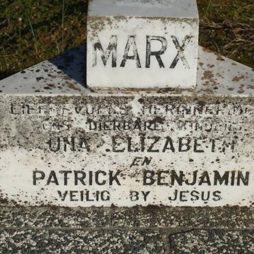 MARX Patrick Benjamin &amp; Una Elizabeth