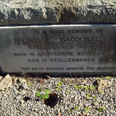 MACDONALD Archibald 1843-1930