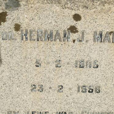 MALAN Herman J. 1885-1956