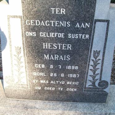 MARAIS Hester 1898-1987