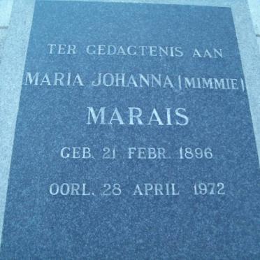 MARAIS Maria Johanna 1896-1972