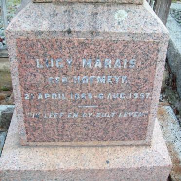 MARAIS Lucy nee HOFMEYR 1869-19?7