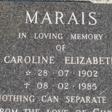 MARAIS Caroline Elizabeth 1902-1985