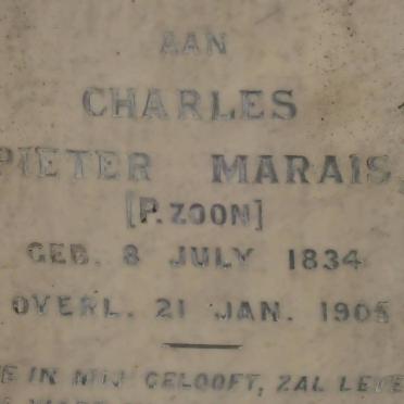 MARAIS Charles Pieter 1834-1905 &amp; Maria Johanna NEETHLING -1919