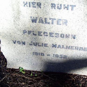 MALHERBE Walter, Pflegesohn von Julie 1910-1952