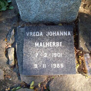 MALHERBE Vreda Johanna 1901-1985