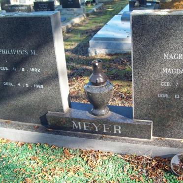 MEYER Philippus M. 1902-1969 &amp; Magreitha Magdalena 1914-1996