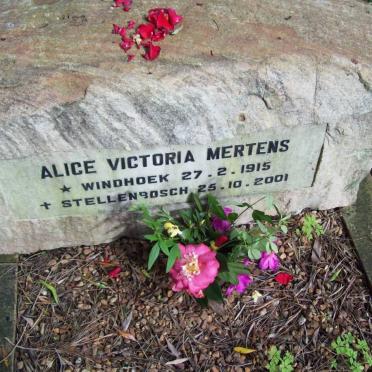 MERTENS Alice Victoria 1915-2001
