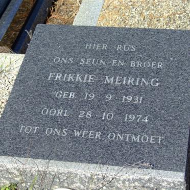MEIRING Frikkie 1931-1974