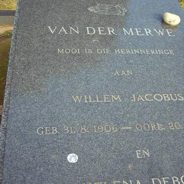 MERWE Willem Jacobus, van der 1906-1989 &amp; ? Debora ??-??
