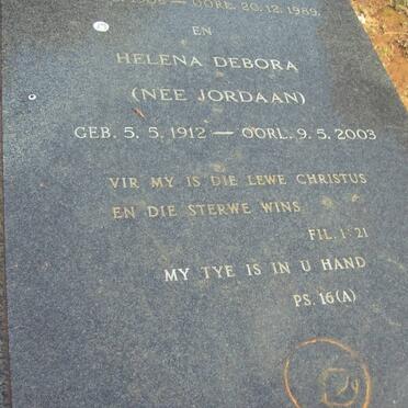 MERWE Helena Debora, van der nee JORDAAN 1912-2003