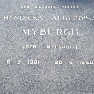 MYBURGH Nicolaas Jacobus 1891-1966 &amp; Hendrika Alberdina NYENHUIS 1901-1980_3
