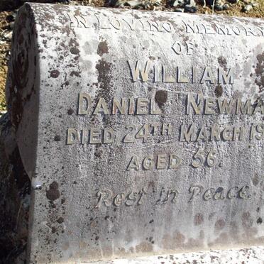 NEWMAN William Daniel -1933