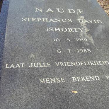 NAUDE Stephanus David 1919-1983