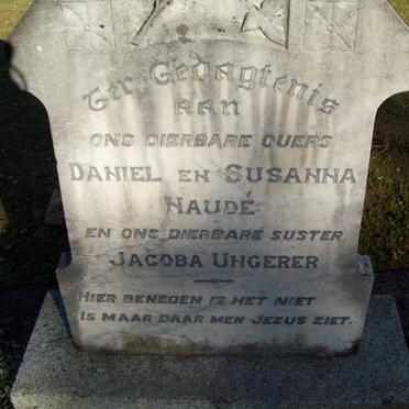 NAUDE Daniel &amp; Susanna :: UNGERER Jacoba