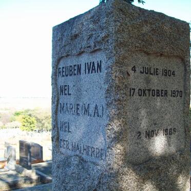 NEL Reuben Ivan 1904-1970 &amp; M.A. MALHERBE -1985