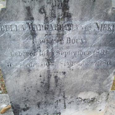 NIEKERK Sibella Margaretha, van nee ROUX 1831-1880