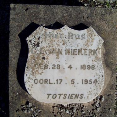 NIEKERK C.L., van 1898-1954