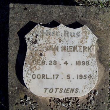 NIEKERK C.L., van 1898-1954