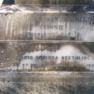 NEETHLING Martinus Laurentius -1913 :: NEETHLING Maria Adriana 1861-1931